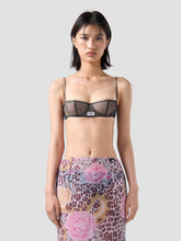 Tulle Balconette Bra - Black | GCDS
