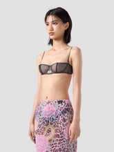 Tulle Balconette Bra - Black | GCDS