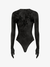 Body seamless con maniche a guanto e logo - Abbigliamento Donna | GCDS