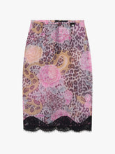 Gonna a tubino animalier - Rosa | GCDS