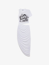 Betty Boop Asymmetric Cut-Out Dress - White | GCDS