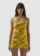 Camo Checked Jersey Dress - ALL FULL PRICE | GCDS