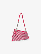 Borsa Comma Notte in mesh con Strass - Fucsia | GCDS
