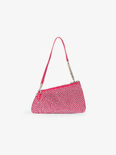 Borsa Comma Notte in mesh con Strass - Fucsia | GCDS