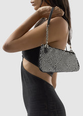 Borsa Comma Notte in mesh con Strass - Accessori Donna | GCDS