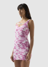 Camo Checked Jersey Dress - ALL FULL PRICE | GCDS