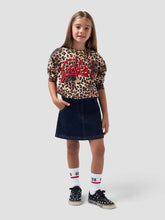Felpa Crop Leopardata - Marrone | GCDS