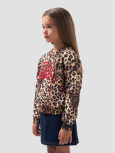 Felpa Crop Leopardata - Marrone | GCDS