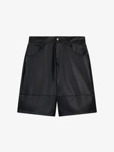Faux leather shorts - Black | GCDS