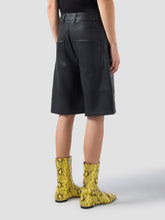 Faux leather shorts - Black | GCDS
