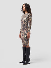 Leopard Waffle Fabric Dress - FULL PRICE ONLY | GCDS