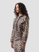 Leopard Print Waffle Zip Hoodie - FULL PRICE ONLY | GCDS
