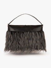 Mega Comma in Pelliccia Nera - Accessori Donna | GCDS