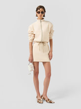 Giacca con Zip Logo Lounge - Avorio | GCDS
