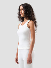Ribbed Tank Top - Cloud Dancer | GCDS