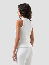 Ribbed Tank Top - Cloud Dancer | GCDS