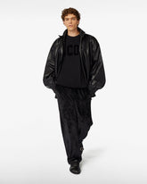 Gcds Logo Velvet T-Shirt - Black | GCDS