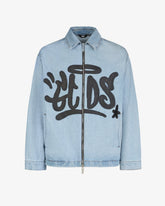 Gcds Graffiti Harrington Denim Jacket - ALL PRODUCT DISCOUNT | GCDS