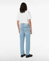 Ripped Wide Laser Denim Trousers - ALL PRODUCT DISCOUNT | GCDS