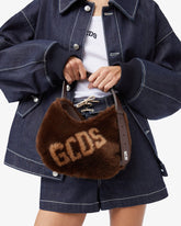 Comma Small Faux Fur Logo Twist Bag - ALL PRODUCT DISCOUNT | GCDS