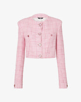 Tweed Cropped Jacket - ALL PRODUCT DISCOUNT | GCDS