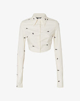 Gcds Kittho Cotton Cropped Shirt - ALL PRODUCT DISCOUNT | GCDS