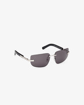 GD0052 Rectangular Sunglasses - Black | GCDS