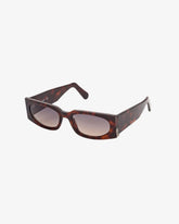 Pils rectangular sunglasses - Tortoise | GCDS