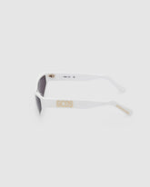 GD0024 CAT-EYE SUNGLASSES - Bianco | GCDS