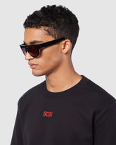 GD0025 GEOMETRIC SUNGLASSES - Black | GCDS