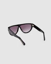 GD0025 GEOMETRIC SUNGLASSES - Black | GCDS