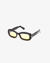 GD0027 Oval Sunglasses - Black | GCDS