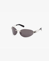 GD0032 Oval Sunglasses - Nero | GCDS