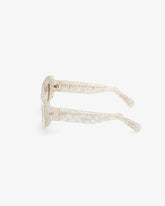 GD0036 Cat-eye Sunglasses - White | GCDS