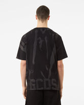 Gcds Low Band Printed Regular T-Shirt - Black | GCDS