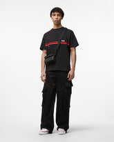 Gcds Low Logo Band Regular T-Shirt - Nero | GCDS