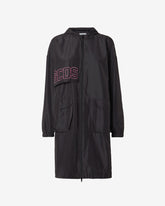 Heart Gcds Long Parka - Black | GCDS