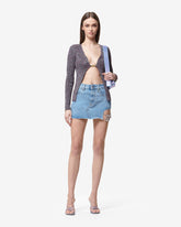 Lurex Melange Logo Clip Cardigan - ALL PRODUCT DISCOUNT | GCDS