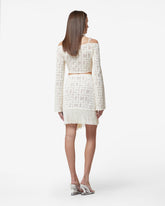 Gcds Monogram Macramé Skirt - OffWhite | GCDS