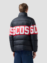 Down Jacket with Band Logo - Black | GCDS