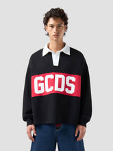 Long-Sleeved Polo Shirt with Band Logo - FULL PRICE ONLY | GCDS