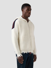 Band Logo Back Hooded Cardigan