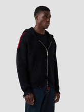 Band Logo Back Hooded Cardigan