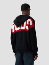 Band Logo Back Hooded Cardigan