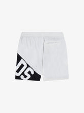Essentials Band Logo Swim Shorts - White | GCDS