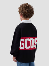 Long-Sleeve Polo Shirt with Band Logo - Boy | GCDS