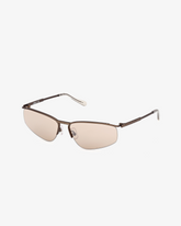 Occhiali da sole Geometrici GD0071 - Marrone | GCDS