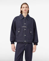 Collared Raw Denim Bomber - Archive | GCDS