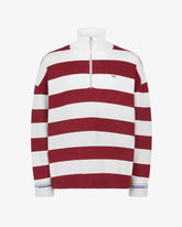 Striped Logo Mockneck Sweater - Archive | GCDS