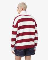 Striped Logo Mockneck Sweater - Archive | GCDS